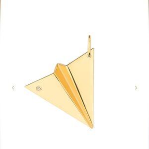 18K Solid Gold Mini Golden Phoenix Charm with Diamond 
Retail $485